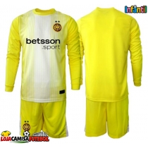 Camisa de Futebol Inter Milan Goleiro Equipamento Secundário Infantil 2025-26 Manga Comprida (+ Calças curtas)